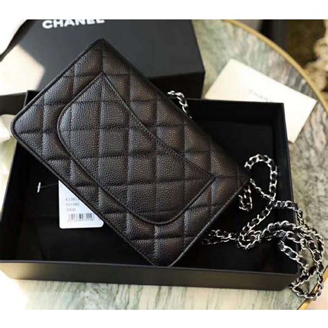 chanel wallet on chain lambskin